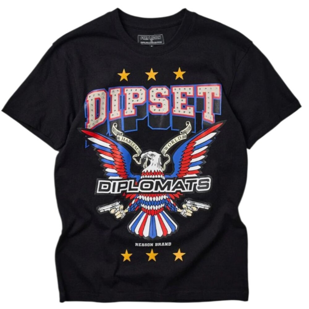 DIPSET Eagle Members Short Sleeve Tee - Black